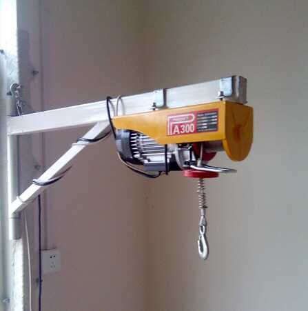 微型電動葫蘆室內(nèi)安裝示意圖