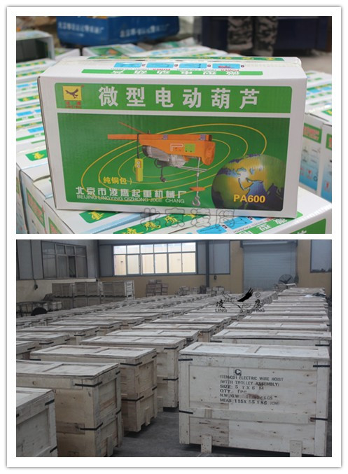 凌鷹電動葫蘆裝箱圖